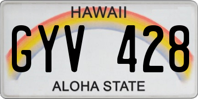 HI license plate GYV428