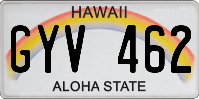 HI license plate GYV462