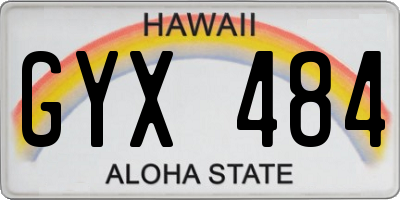HI license plate GYX484