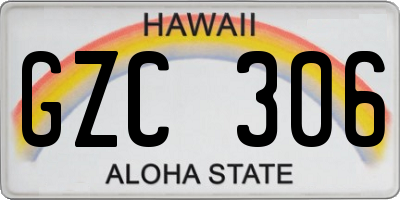HI license plate GZC306