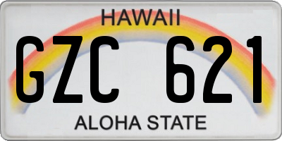 HI license plate GZC621