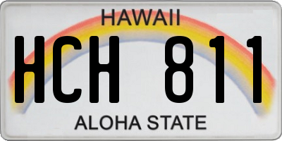 HI license plate HCH811