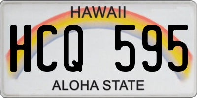 HI license plate HCQ595