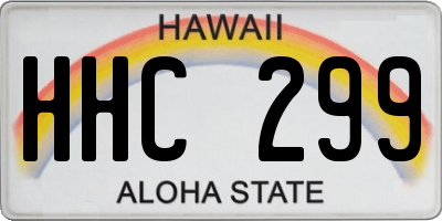 HI license plate HHC299