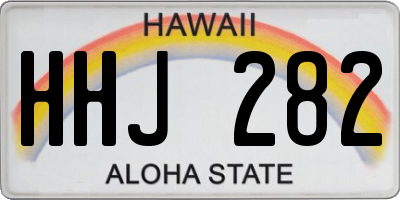 HI license plate HHJ282