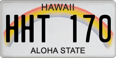 HI license plate HHT170