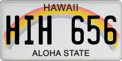 HI license plate HIH656