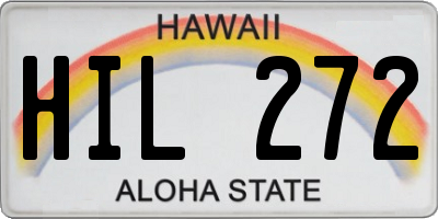 HI license plate HIL272
