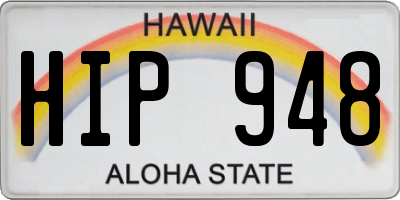 HI license plate HIP948