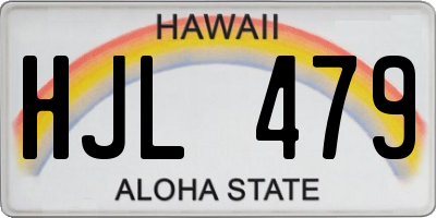 HI license plate HJL479
