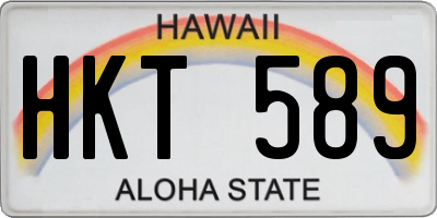 HI license plate HKT589
