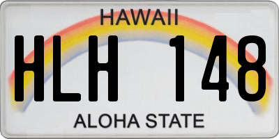 HI license plate HLH148