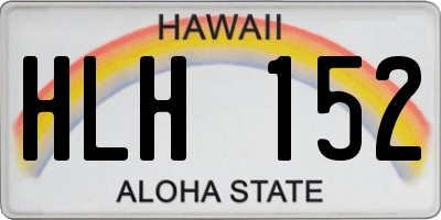 HI license plate HLH152