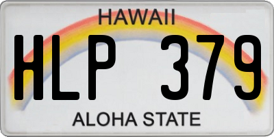 HI license plate HLP379