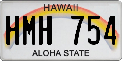 HI license plate HMH754