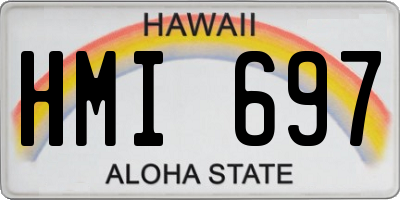 HI license plate HMI697