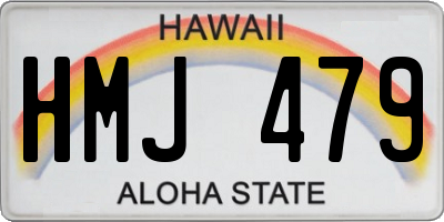 HI license plate HMJ479