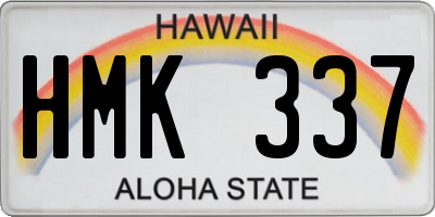 HI license plate HMK337