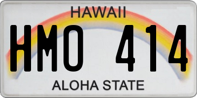 HI license plate HMO414