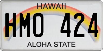 HI license plate HMO424