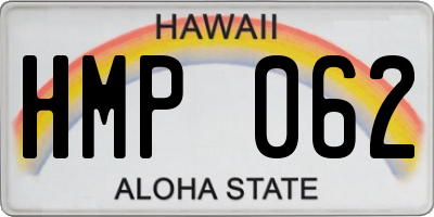 HI license plate HMP062