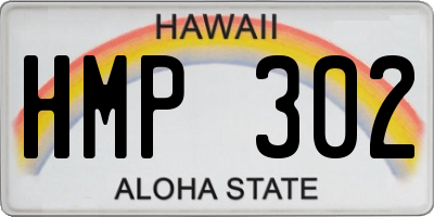 HI license plate HMP302