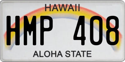 HI license plate HMP408