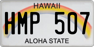 HI license plate HMP507