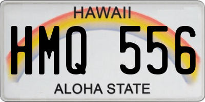 HI license plate HMQ556