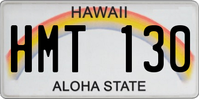 HI license plate HMT130