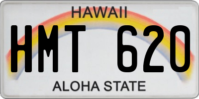 HI license plate HMT620