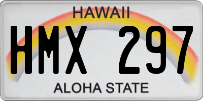 HI license plate HMX297