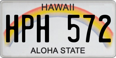 HI license plate HPH572