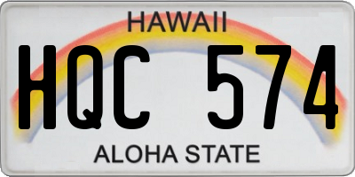 HI license plate HQC574
