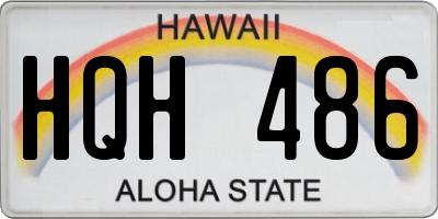 HI license plate HQH486