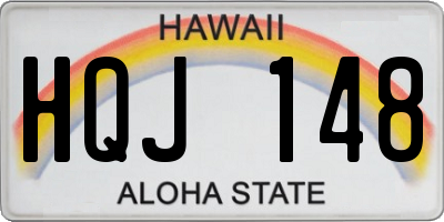 HI license plate HQJ148
