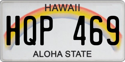 HI license plate HQP469
