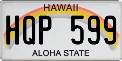 HI license plate HQP599