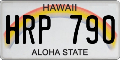HI license plate HRP790