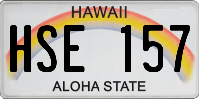 HI license plate HSE157