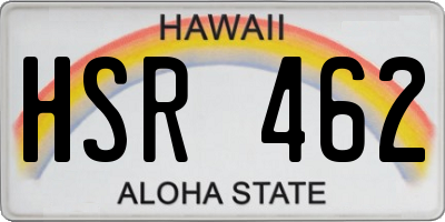 HI license plate HSR462