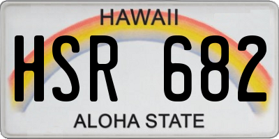 HI license plate HSR682
