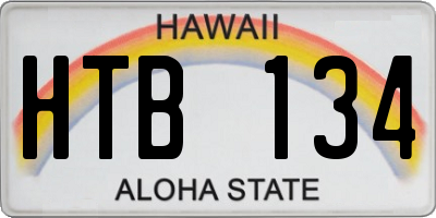 HI license plate HTB134