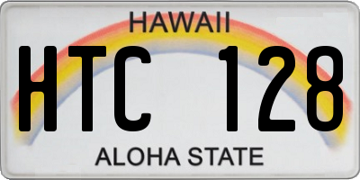 HI license plate HTC128