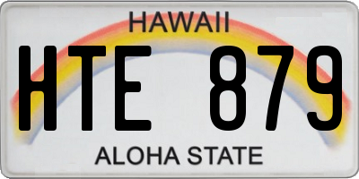 HI license plate HTE879