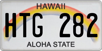HI license plate HTG282