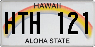HI license plate HTH121
