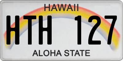 HI license plate HTH127