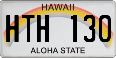 HI license plate HTH130