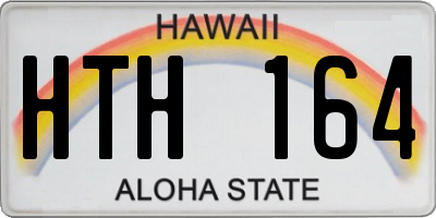 HI license plate HTH164